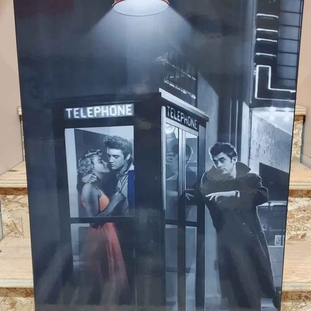 Marilyn Monroe James Dean And Elvis Print